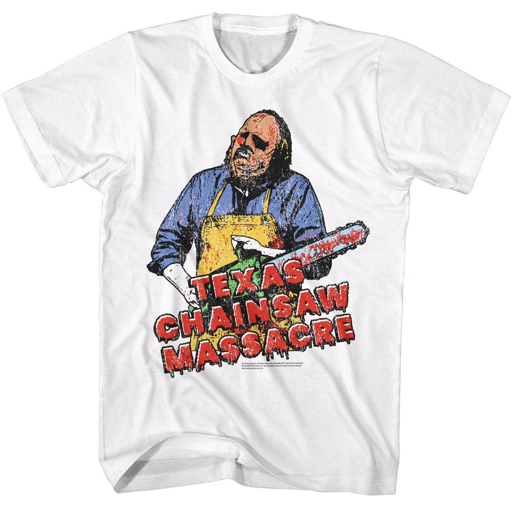 Texas Chainsaw Massacre Leatherface and Logo T-Shirt