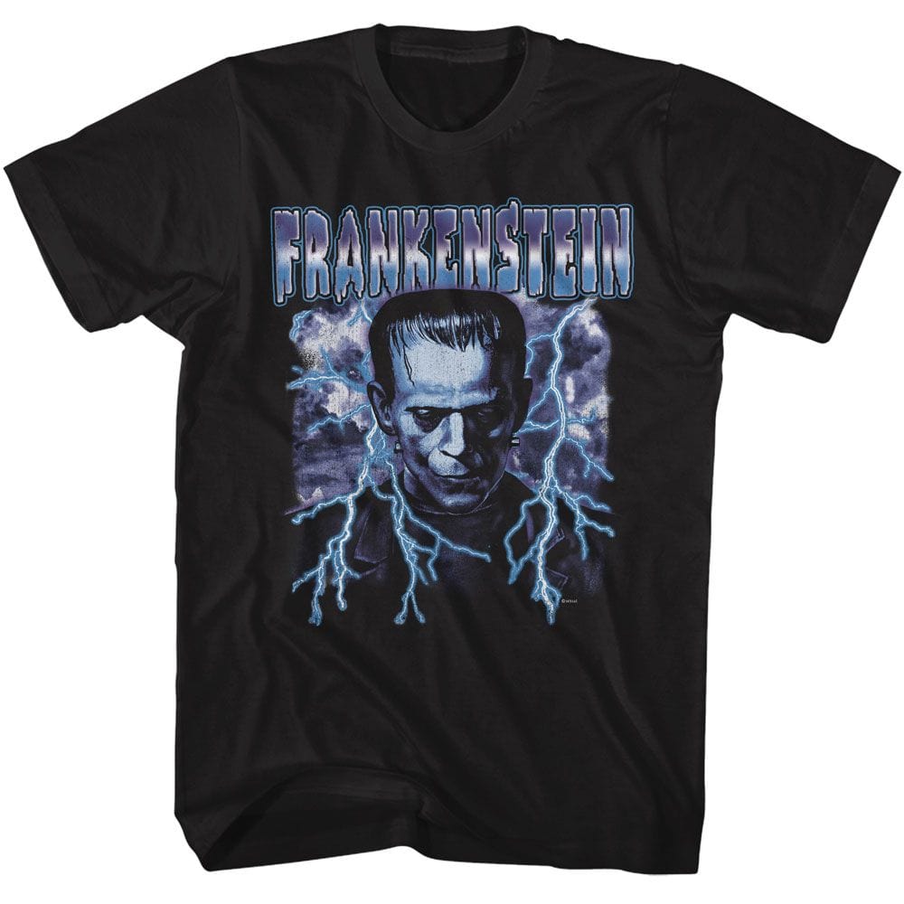 Universal Monsters Frankenstein Lightning Logo T-shirt