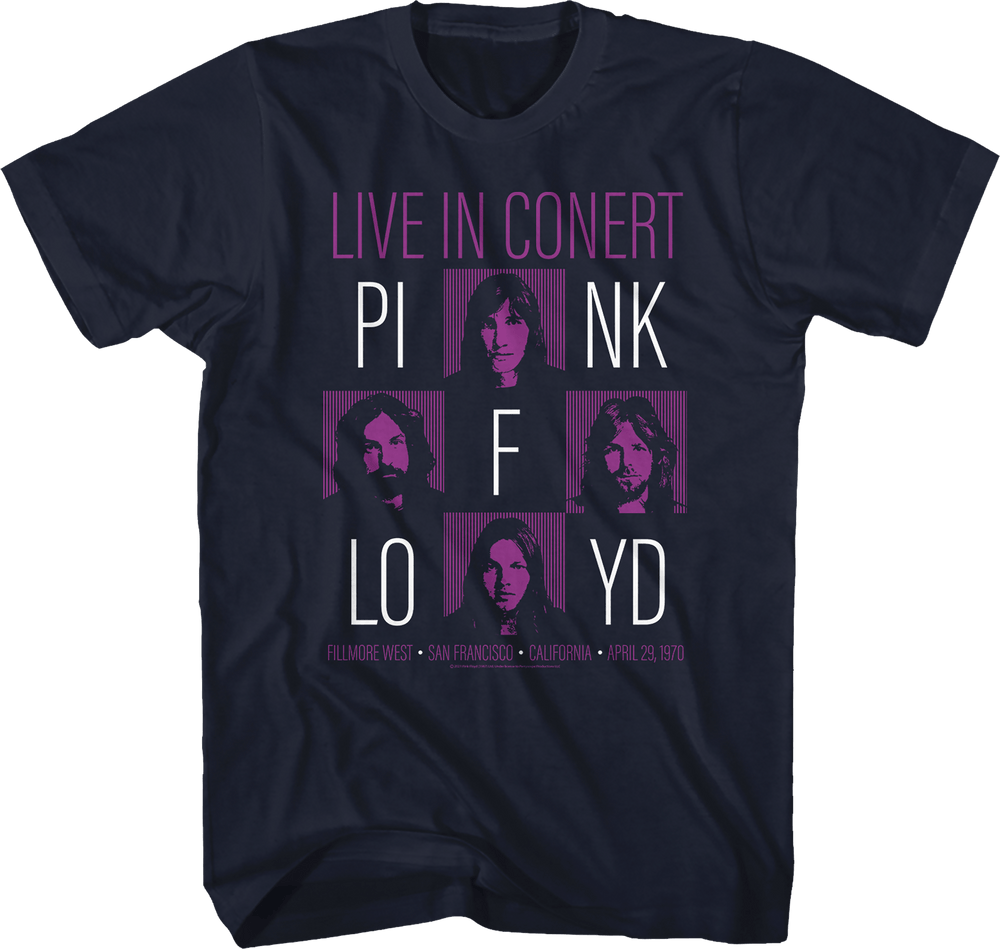 Shirt Pink Floyd - Live at Filmore West 1970 Slim Fit T-Shirt