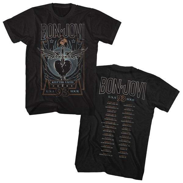 Shirt Bon Jovi Keep The Faith 93 Tour T-Shirt