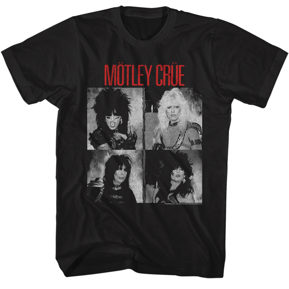 Shirt Motley Crue Shout Black and White Cover T-Shirt