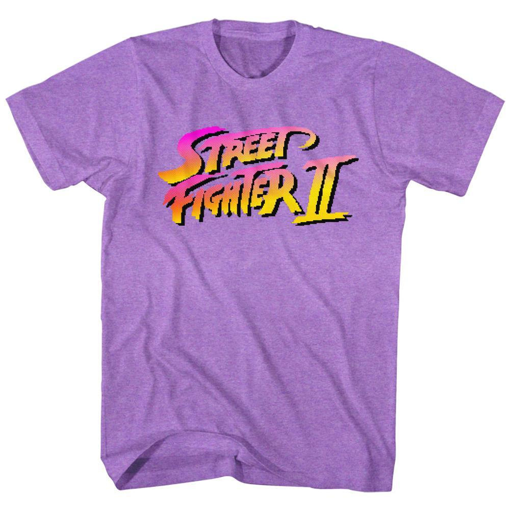 Shirt Street Fighter - Street Fighter II Pixel Logo Soft Fit T-Shirt