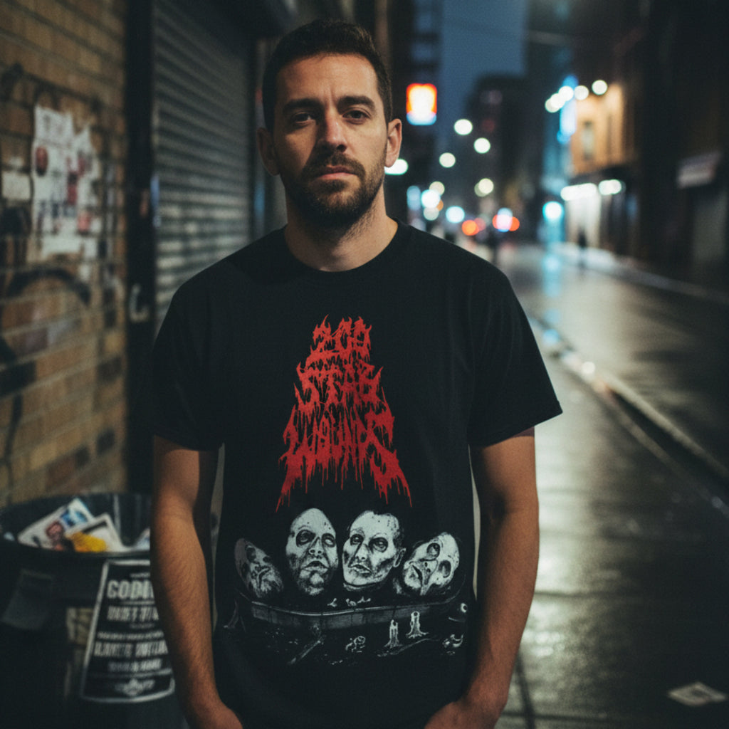MAN WEARING 200 STAB WOUNDS TEE MM-MTL-09S, MM-MTL-09M, MM-MTL-09L, MM-MTL-09X, MM-MTL-09XX, MM-MTL-09XXX