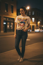 WOMAN WEARING ACDC TEE ACDC5226S, ACDC5226M, ACDC5226L, ACDC5226XL, ACDC5226XXL, ACDC5226XXXL, ACDC5226XXXXL