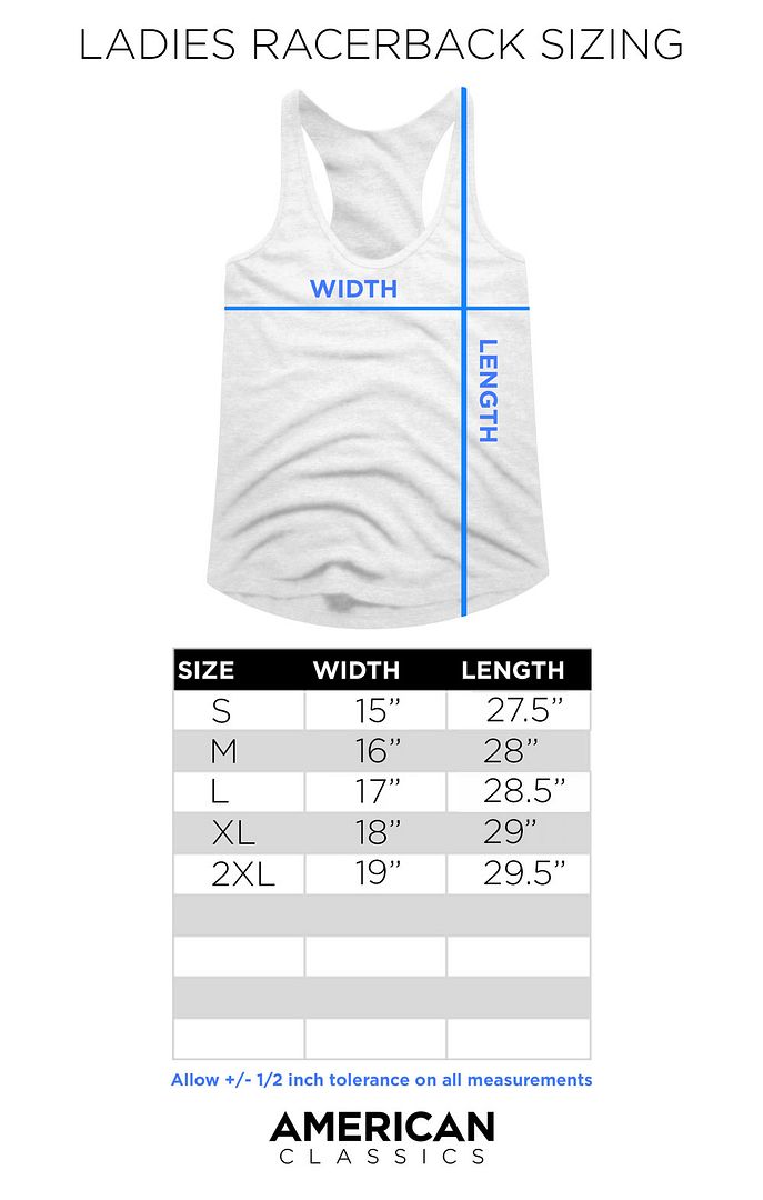 SIZE CHART DEF571-320S, DEF571-320M, DEF571-320L, DEF571-320XL, DEF571-320XXL