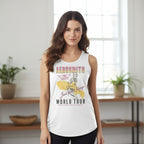 WOMAN WEARING AEROSMITH TANK TOP AERO580-329S, AERO580-329M, AERO580-329L, AERO580-329XL, AERO580-329XXL