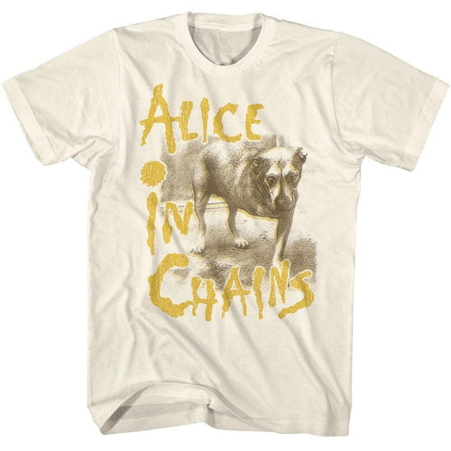 Alice In Chains Dog Beige Unisex T-Shirt