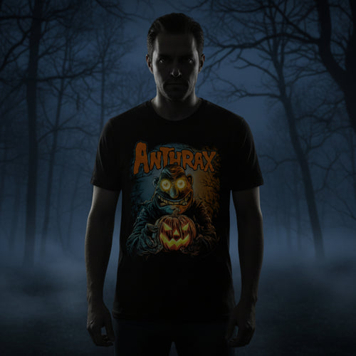 man wearing Anthrax tee ATX515S, ATX515M, ATX515L, ATX515XL, ATX515XXL, ATX515XXXL, ATX515XXXXL, ATX515XXXXXL