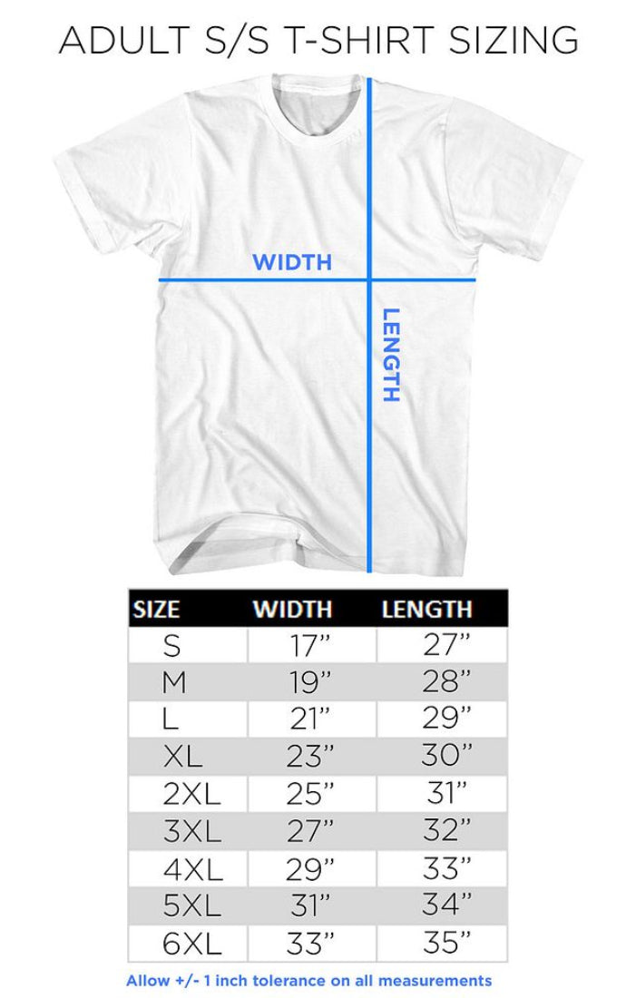 SIZE CHART MM-SCS-01S, MM-SCS-01M, MM-SCS-01L, MM-SCS-01X, MM-SCS-01XX, MM-SCS-01XXX