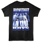 Black t-shirt with 'Backstreet Boys' graphic design on a white background