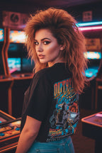 WOMAN WEARING BTTF TEE BTF5460S, BTF5460M, BTF5460L, BTF5460XL, BTF5460XXL, BTF5460XXXL, BTF5460XXXXL, BTF5460XXXXXL