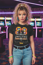 WOMAN WEARING BACK TO THE FUTURE TEE BTF5461S, BTF5461M, BTF5461L, BTF5461XL, BTF5461XXL, BTF5461XXXL, BTF5461XXXXL, BTF5461XXXXXL