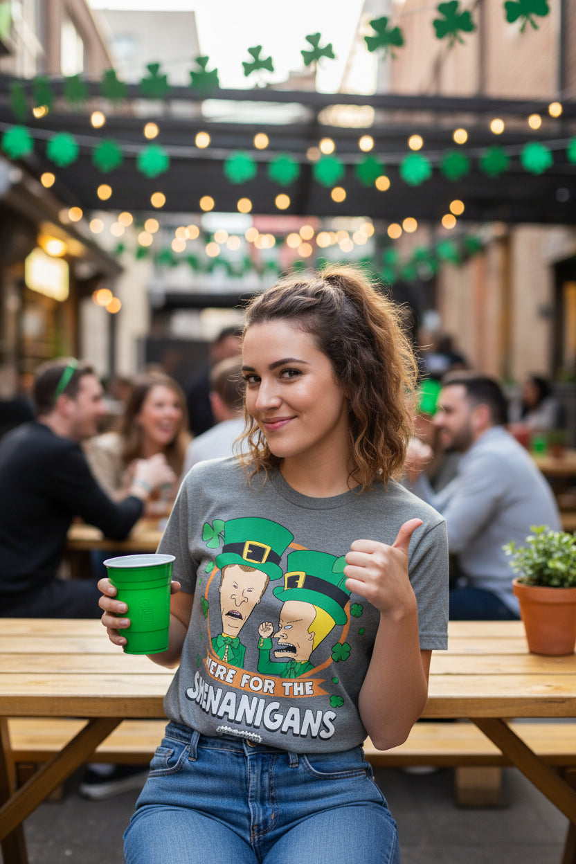 woman wearing beavis and butthead tee BVBU544S, BVBU544M, BVBU544L, BVBU544XL, BVBU544XXL, BVBU544XXXL, BVBU544XXXXL, BVBU544XXXXXL