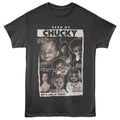 Black t-shirt with 'Seed of Chucky' graphic design featuring characters and text.