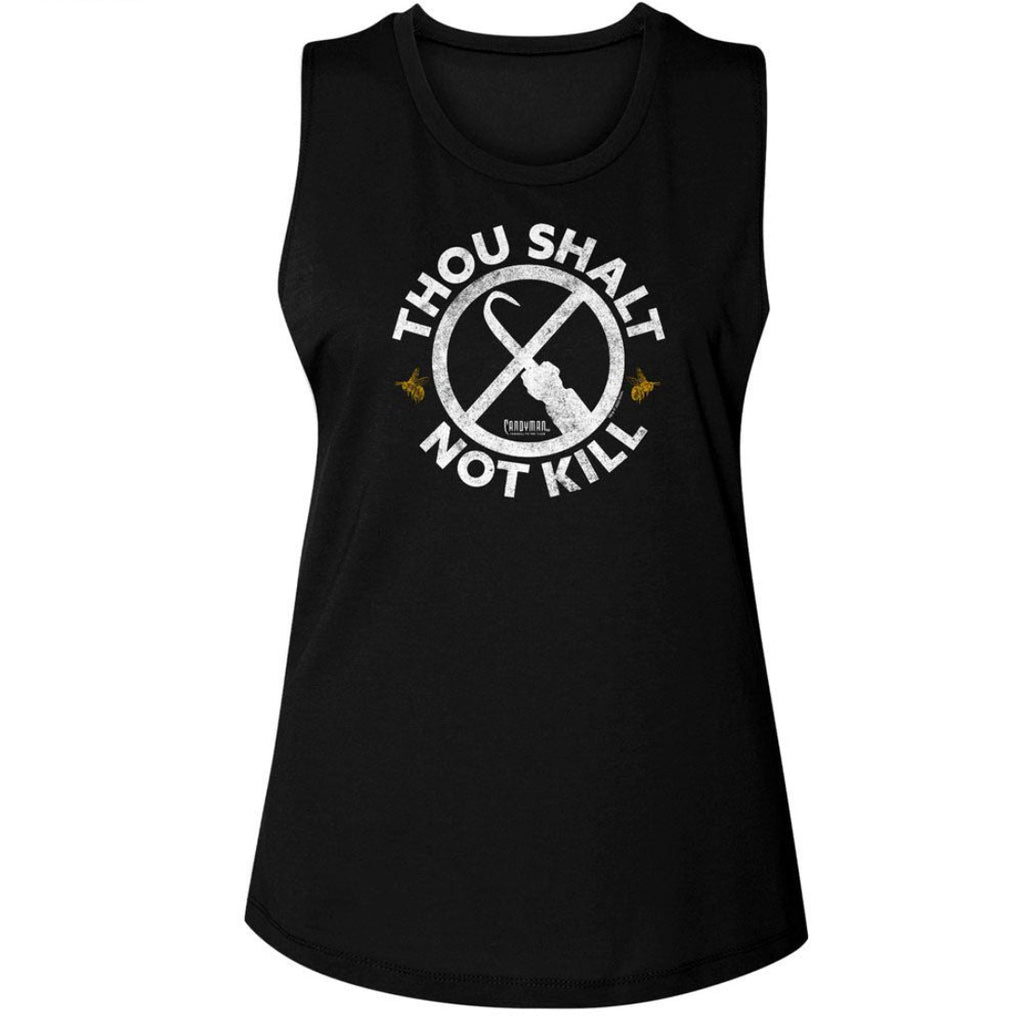 CANDYMAN THOU SHALT NOT KILL WOMENS MUSCLE TANK TOP