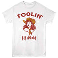 def leppard foolin cowgirl white t-shirt