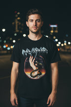 MAN WEARING DEF LEPPARD TEE DEF5187S, DEF5187M, DEF5187L, DEF5187XL, DEF5187XXL, DEF5187XXXL, DEF5187XXXXL, DEF5187XXXXXL