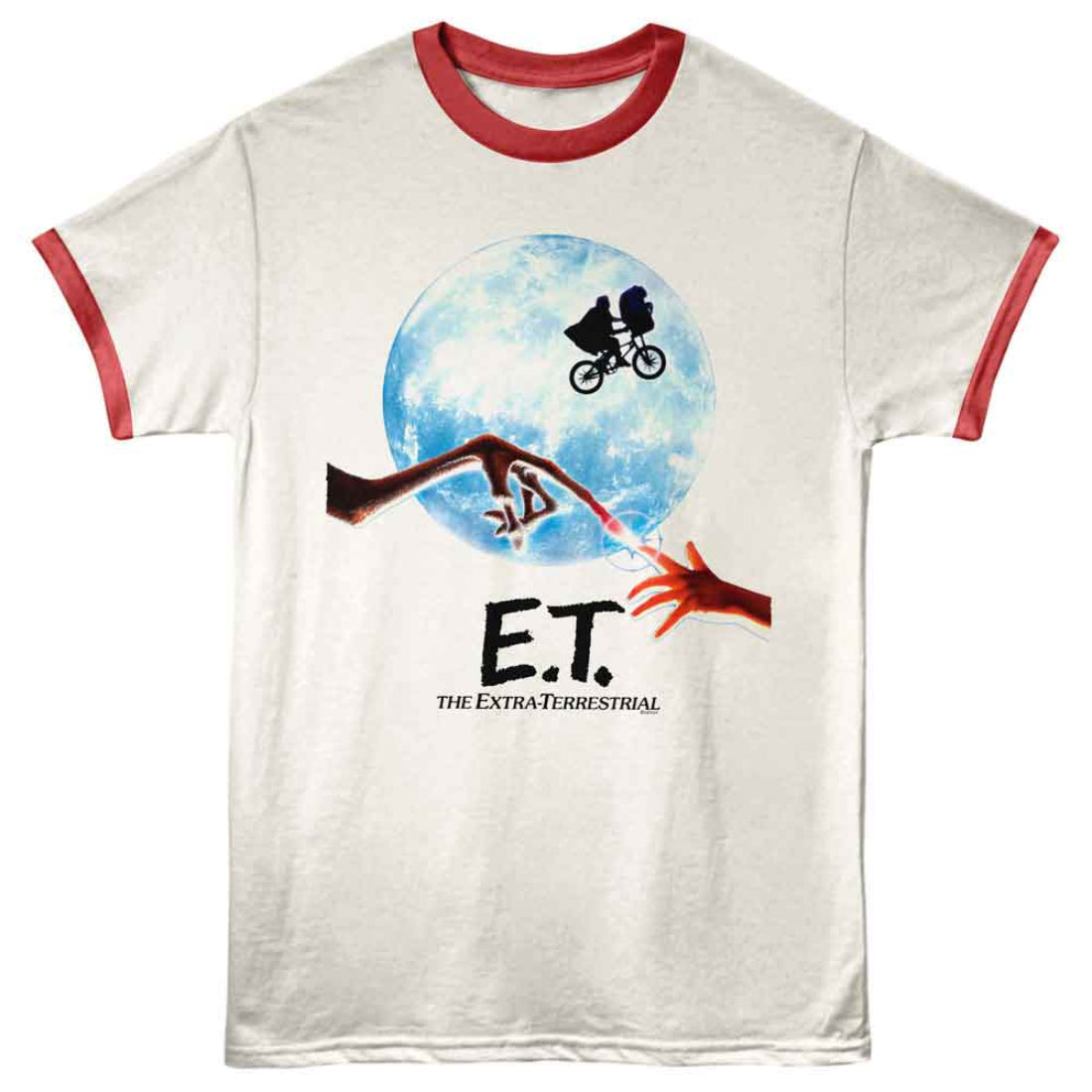 T-shirt with E.T. graphic design on a white background