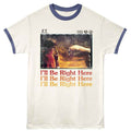 T-shirt with 'E.T.' movie poster design and text on a white background