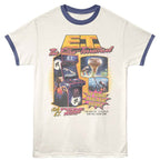 ET T-shirt with vintage arcade game design on a white background