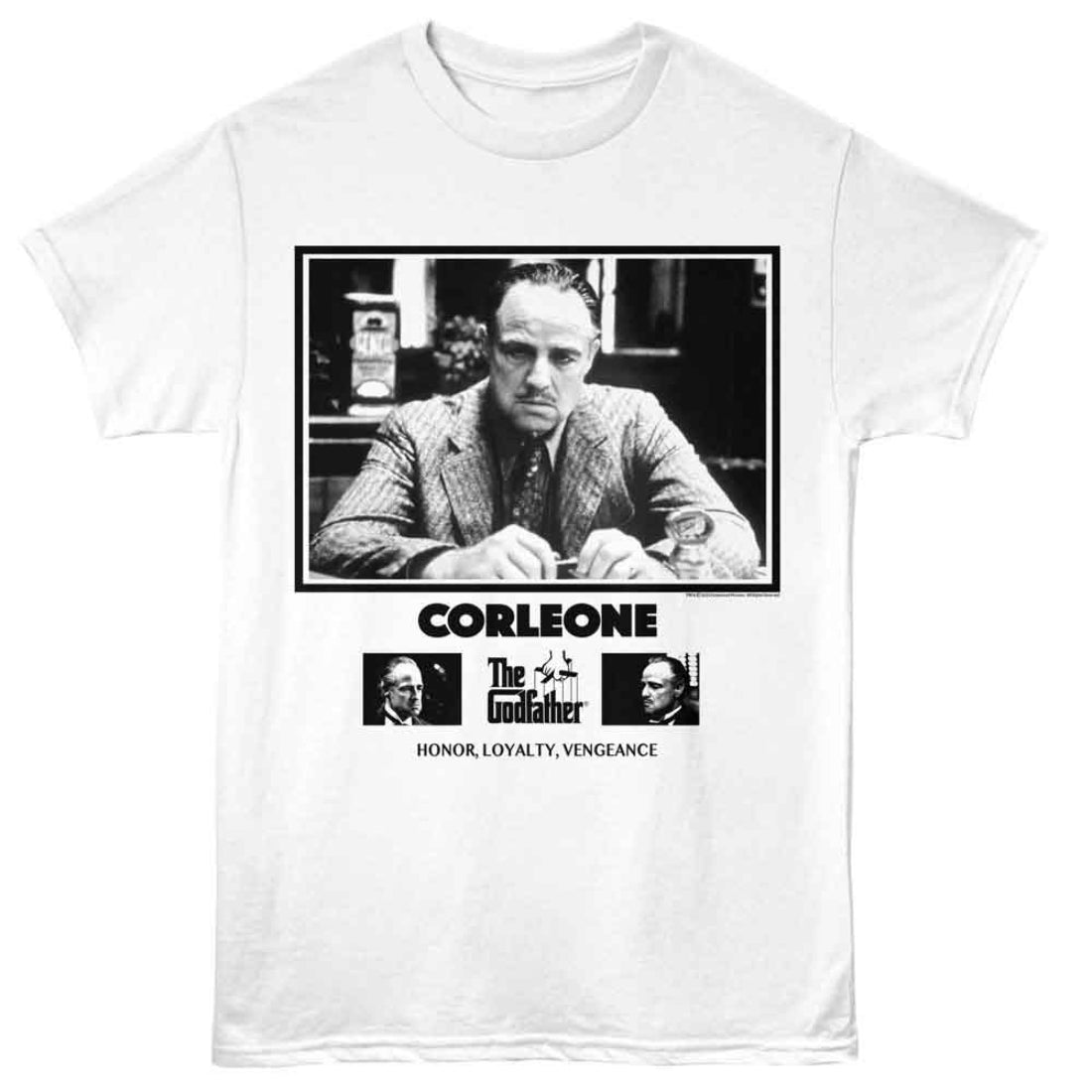 The Godfather Corleone White Tee
