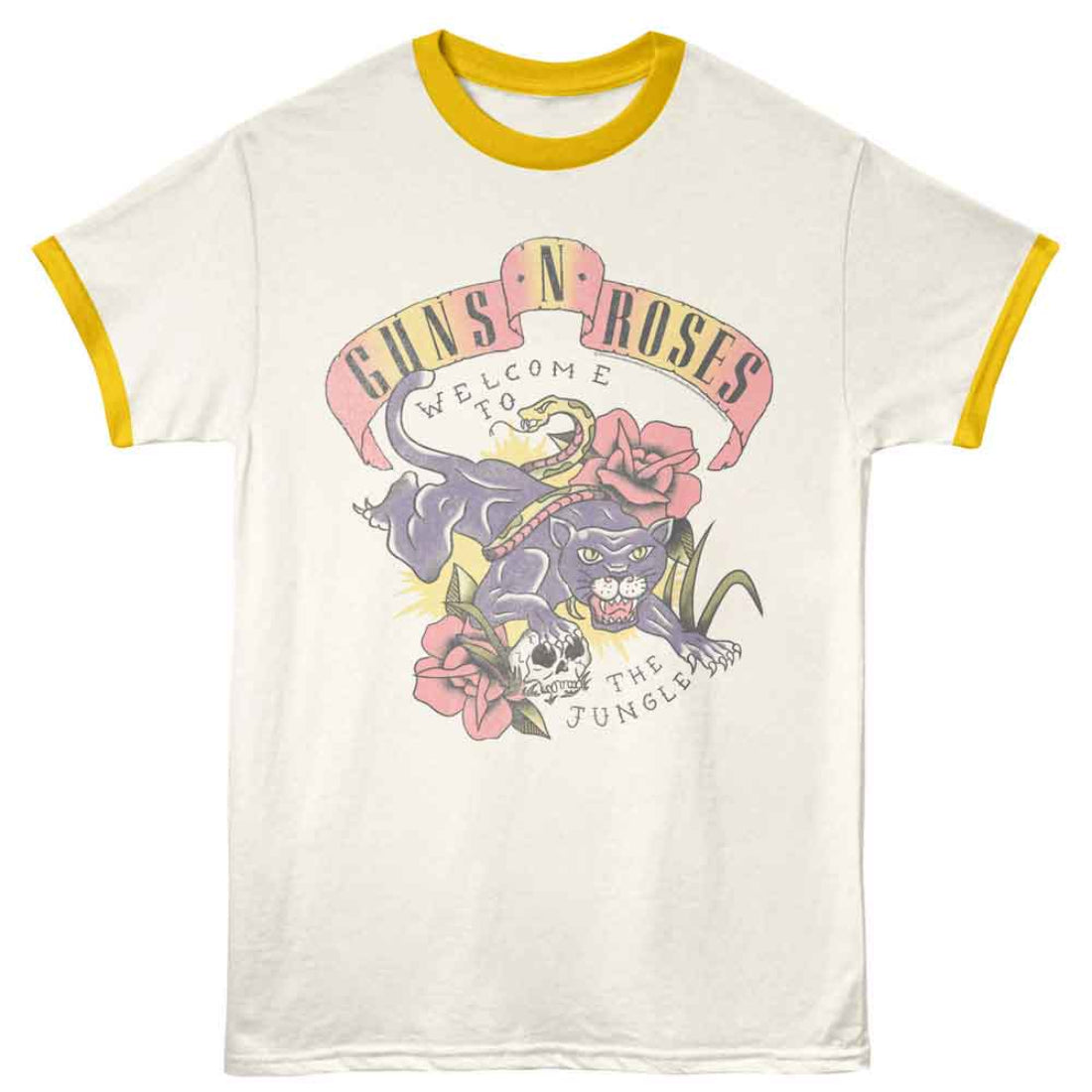 Guns N' Roses t-shirt with graphic design on a white background