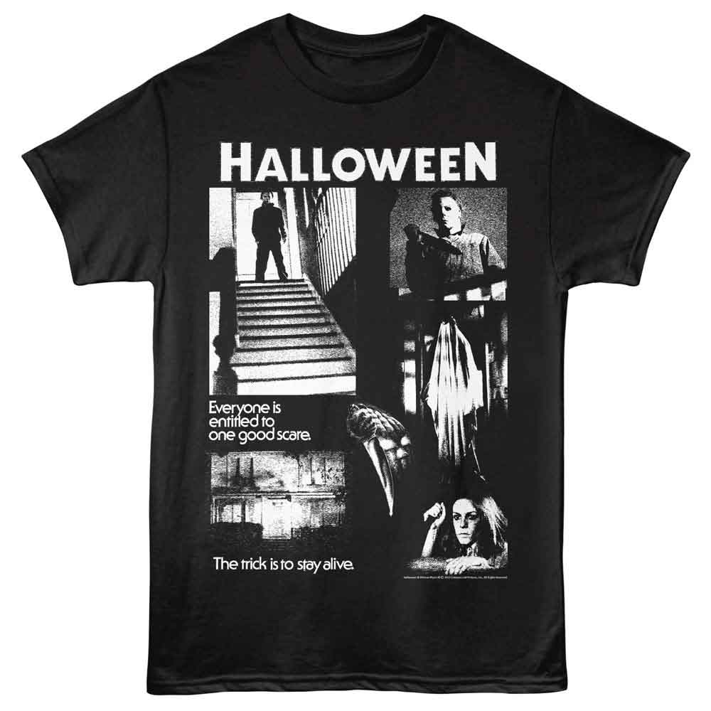 Halloween Movie One Good Scare Collage T-Shirt