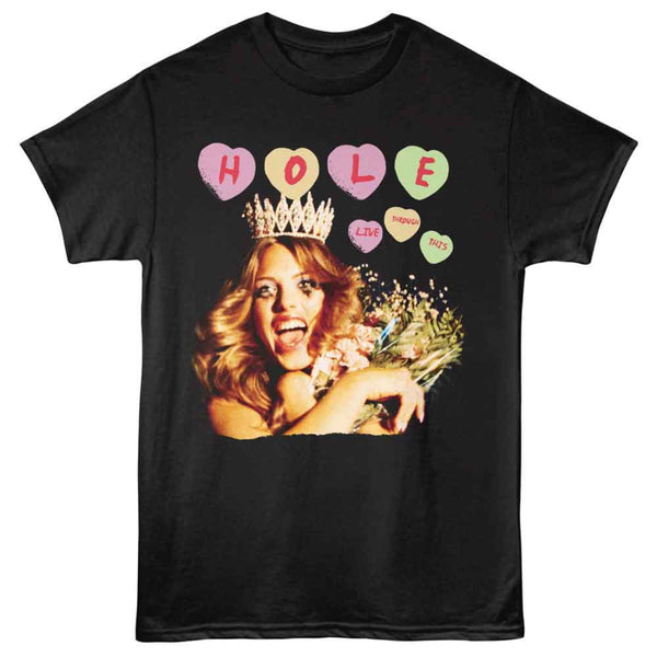 HOLE LIVE THROUGH THIS T-SHIRT 
