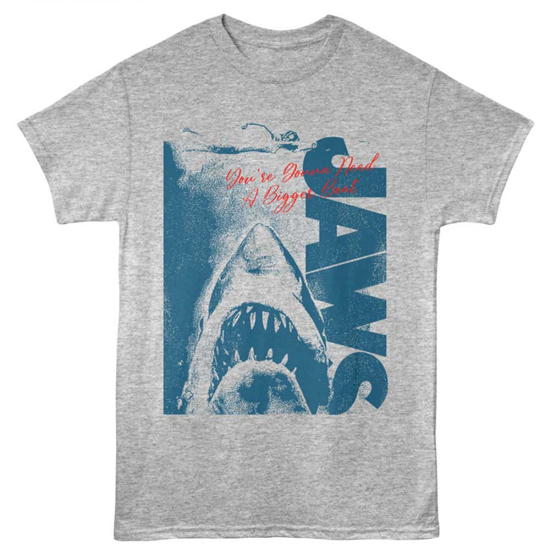 Jaws Two Tone Gray Heather t-shirt