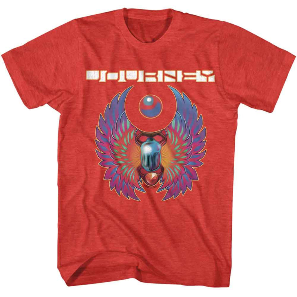 journey scarab red heather t-shirt