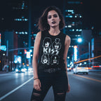 WOMAN WEARING KISS TANK TOP KISS512-329S, KISS512-329M, KISS512-329L, KISS512-329XL, KISS512-329XXL