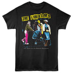 Black t-shirt with 'The Libertines' graphic design on a white background