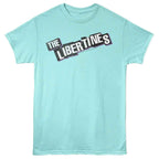 Light blue t-shirt with 'The Libertines' logo on a white background