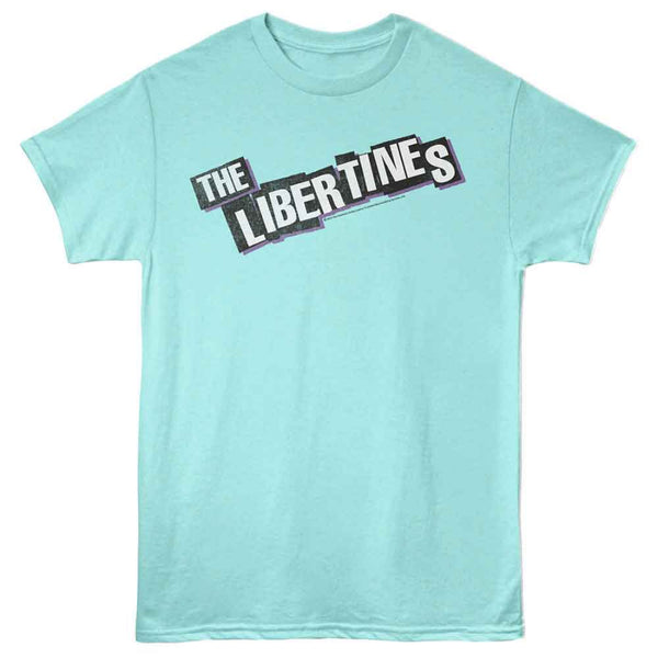 Light blue t-shirt with 'The Libertines' logo on a white background