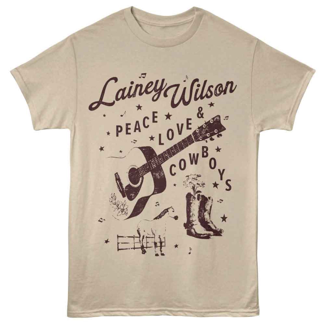 Lainey Wilson Peace Love Cowboys tee
