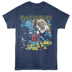 IRON MAIDEN NUMBER OF THE BEAST NAVY HEATHER T-SHIRT