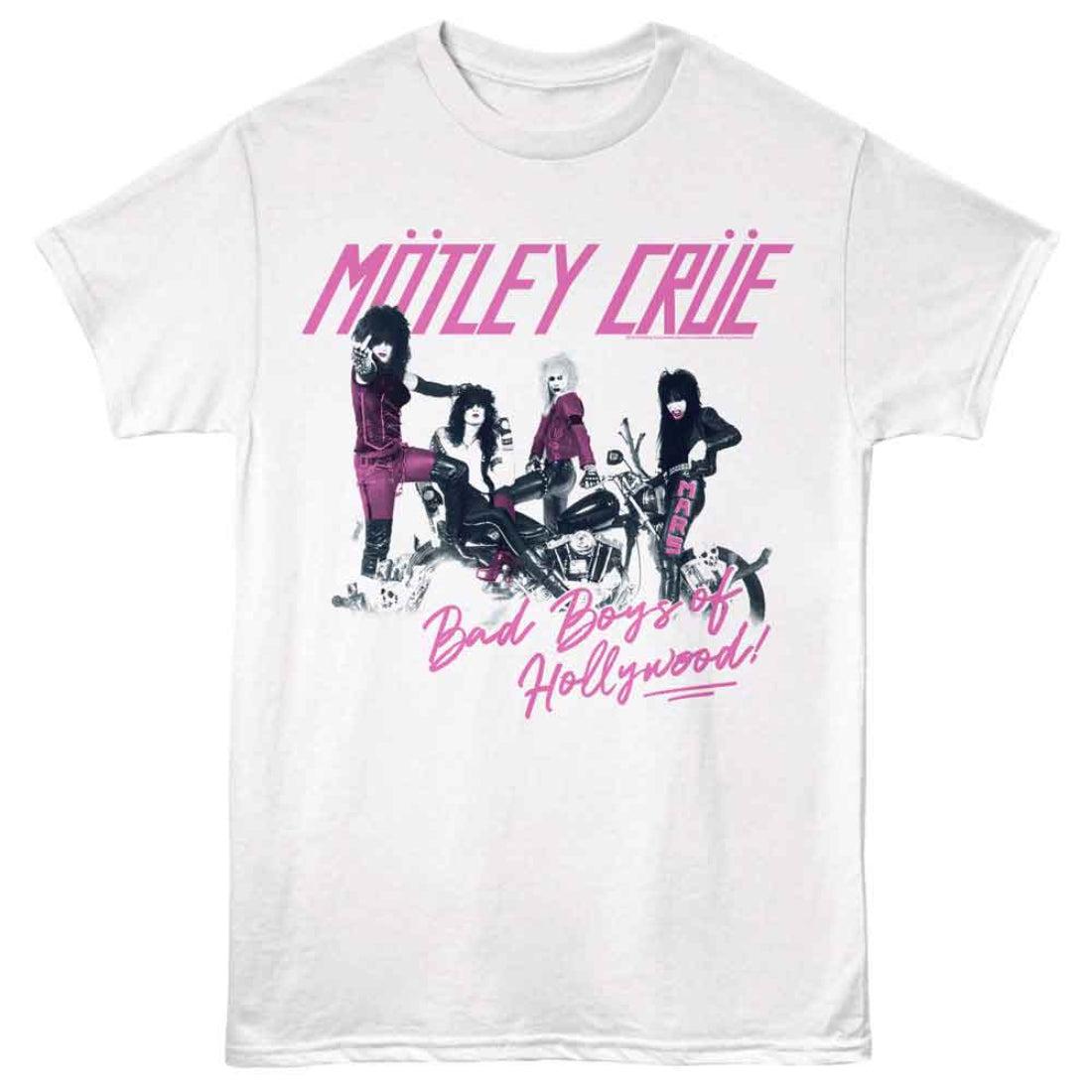 Motley Crue - Bad Boys White T-Shirt