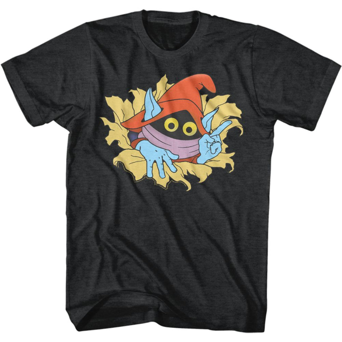 masters of the universe orko black heather t-shirt