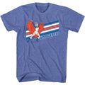 Blue Masters of the Universe t-shirt with a graphic of a sorceress and 'Sorceress' text on a white background