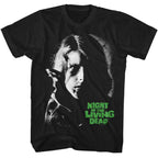Black t-shirt with a graphic design and 'Night of the Living Dead' text on a white background
