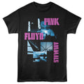 Black t-shirt with Pink Floyd 'Animals' album cover design on a white background