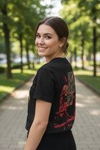 WOMAN WEARING ROCKY TEE RK5658S, RK5658M, RK5658L, RK5658XL, RK5658XXL, RK5658XXXL, RK5658XXXXL, RK5658XXXXXL
