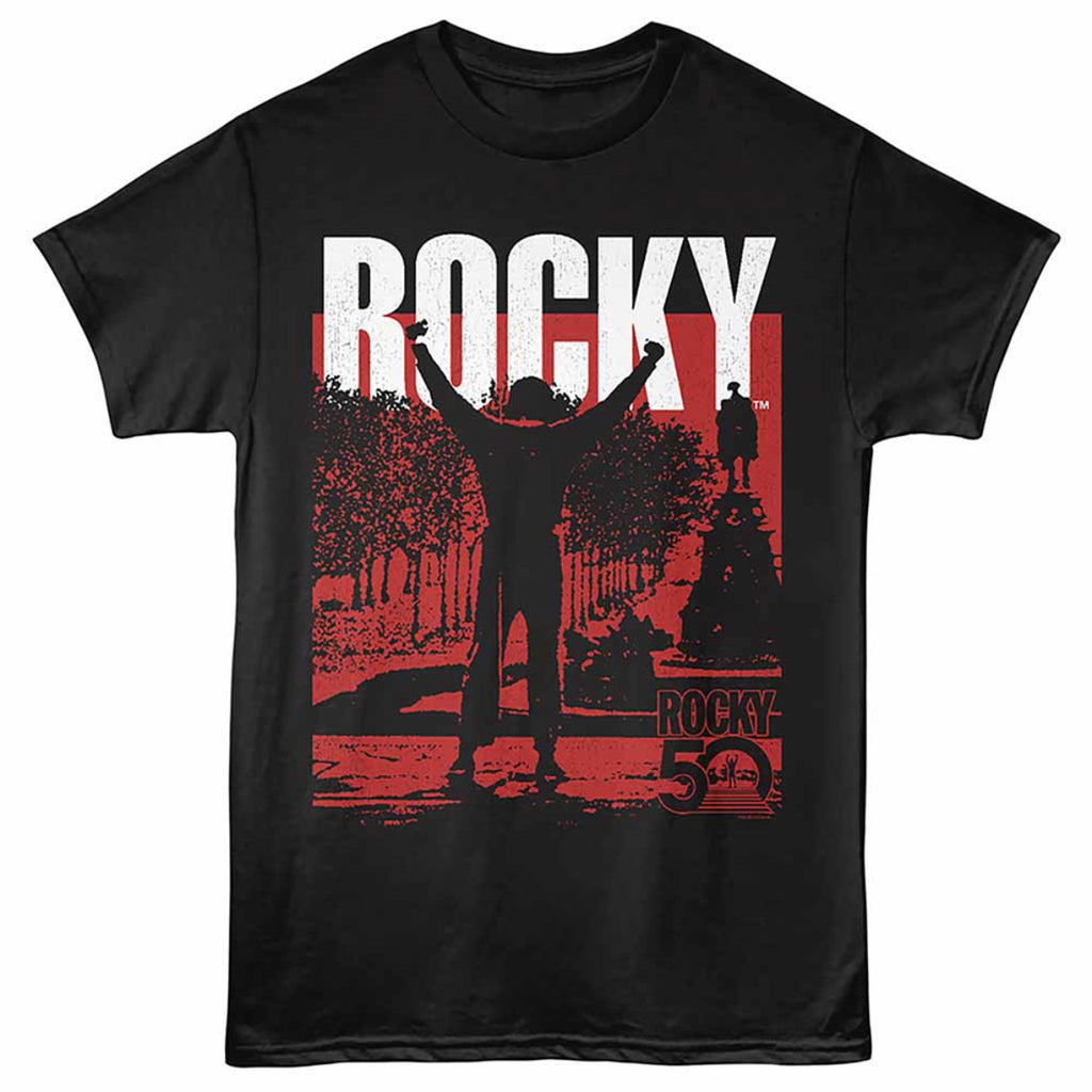 ROCKY-ROCKY 50TH-BLACK ADULT S/S TSHIRT-S