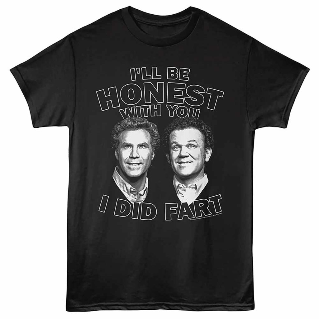 STEP BROTHERS-STEP BROS HONEST FART-BLACK ADULT S/S TSHIRT-S
