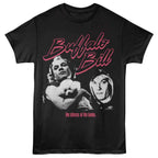 Black SILENCE OF THE LAMBS t-shirt with 'Buffalo Bill' graphic design featuring a person holding a child and text.