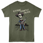 STONE TEMPLE PILOTS-STP DOTD-MILITARY GREEN ADULT S/S TSHIRT-S