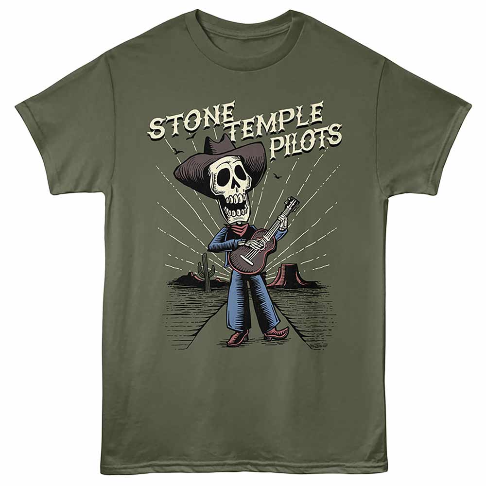 STONE TEMPLE PILOTS-STP DOTD-MILITARY GREEN ADULT S/S TSHIRT-S
