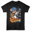 STREET FIGHTER-ELEMENTAL RYU-BLACK ADULT S/S TSHIRT-S