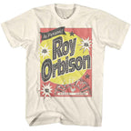 T-shirt with a vintage-style graphic of Roy Orbison on a white background