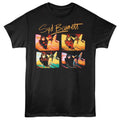 Black t-shirt with 'Syd Barrett' graphic design on a white background